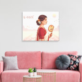Bengalisches Neujahr Leinwanddruck (Insitu (Wohnzimmer))