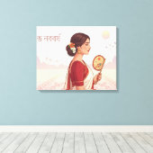 Bengalisches Neujahr Leinwanddruck (Insitu (Holzboden))