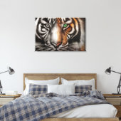 Bengalisches Tiger Eye 3 PC Leinwand Fade (Insitu (Schlafzimmer))