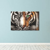 Bengalisches Tiger Eye 3 PC Leinwand Fade (Insitu (Holzboden))