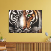 Bengalisches Tiger Eye 3 PC Leinwand Fade (Insitu (Wohnzimmer))