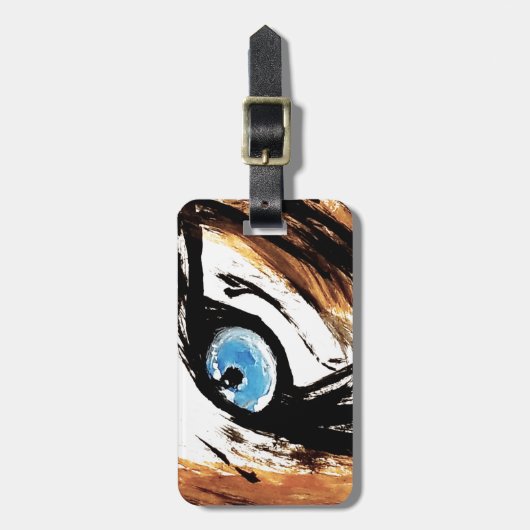 Bengalisches Tiger Eye Gepäckanhänger (Vorderseite vertikal)