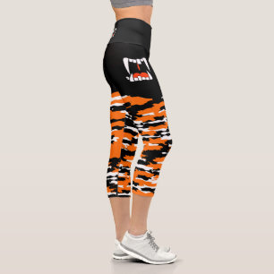 Bengalisches Tiger Hochkapsel Capri Leggings