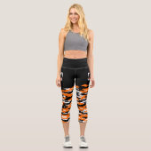 Bengalisches Tiger Hochkapsel Capri Leggings (Vorderseite)