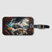 Bengalisches Tiger-Mondlicht Gepäckanhänger (Vorderseite (Horizontal))