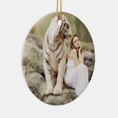 Bengalisches Tiger und Lady Keramikornament (Rechts)