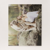 Bengalisches Tiger und Lady Puzzle (Vertikal)