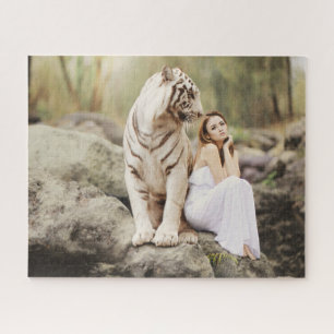 Bengalisches Tiger und Lady Puzzle