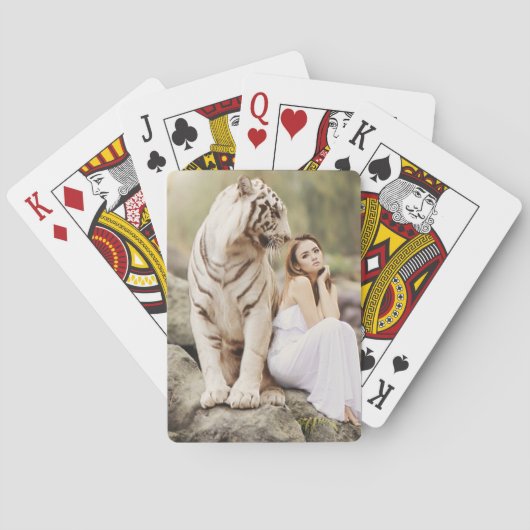 Bengalisches Tiger und Lady Spielkarten (Rückseite)