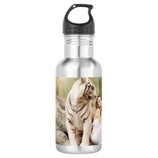 Bengalisches Tiger und Lady Trinkflasche (Vorderseite)