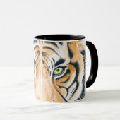 Bengalisches Tiger Wasserfarbe Kunst Tasse (VorderseiteRechts)