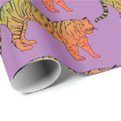Bengalisches Tiger-Wrapping Geschenkpapier (Rolleneckpunkt)