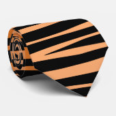 Bengalisches Tigermuster, Tierpelzprint Krawatte (Gerollt)