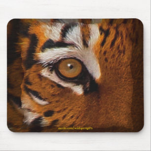 Bengalisches Tigerschaum Auge des Tiger Wildlife M Mousepad