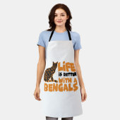 Bengalkatzen schürze (Getragen)