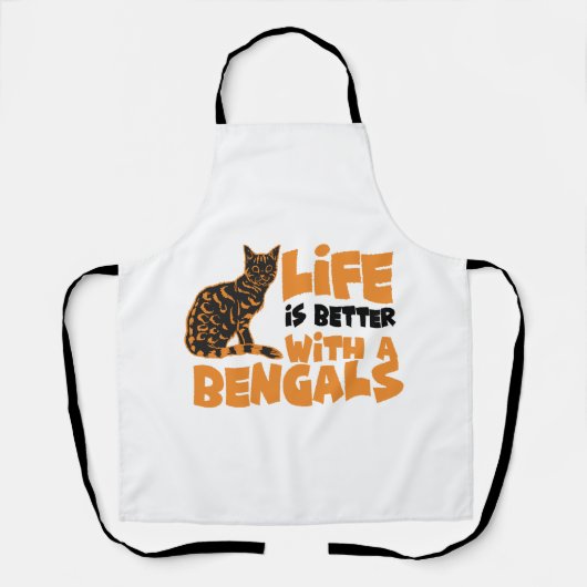 Bengalkatzen schürze (Vorderseite)