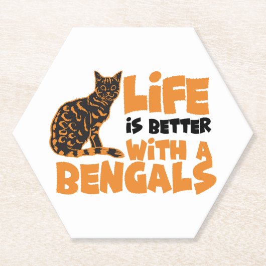 Bengalkatzen untersetzer (Vorderseite)
