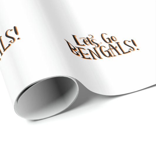 Bengals Druck Geschenkpapier (Rolleneckpunkt)