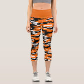 Bengals Tiger High Waisted Capris (Vorderseite)
