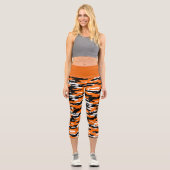 Bengals Tiger High Waisted Capris (Vorderseite)
