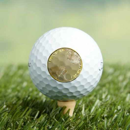 Bengals Tigers Gold Coin Golfball (Insitu T-Shirt)