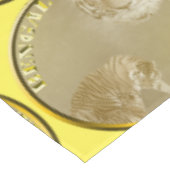 Bengals Tigers Gold Coin Tischdecke (Schrägansicht)