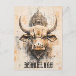 Bengaluru Indien Postkarte