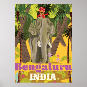 Bengaluru indisches Reiseplakat Poster