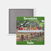 Bengaluru, Karnataka, Indien Magnet (Vorderseite/Rückseite)