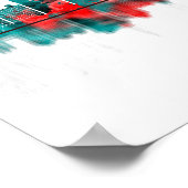 Bengaluru Karnataka Skyline Poster (Ecke)