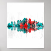 Bengaluru Karnataka Skyline Poster (Vorne)