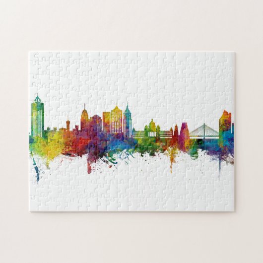 Bengaluru Skyline India Bangalore Puzzle (Horizontal)