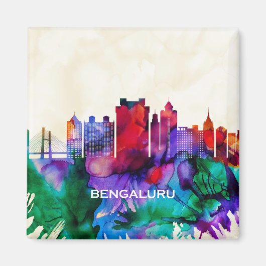 Bengaluru Skyline Magnet (Vorne)