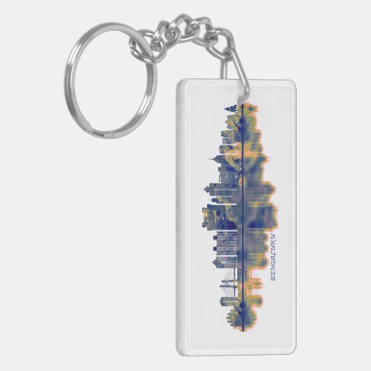 Bengaluru Skyline Schlüsselanhänger (Vorderseite links)