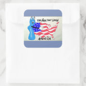 Bengelton Socks Quadratischer Aufkleber (Tasche)