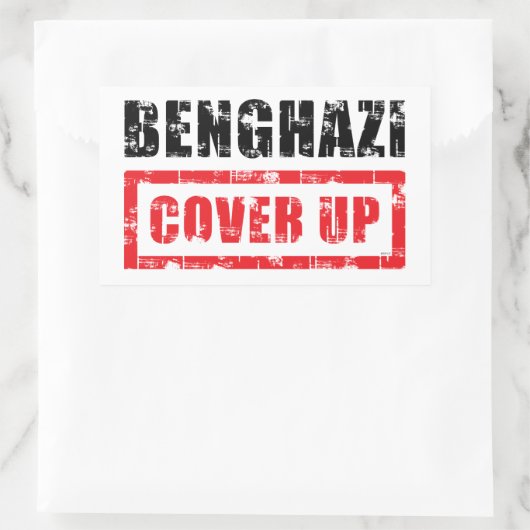 Benghazi-Abdeckung Rechteckiger Aufkleber (Tasche)