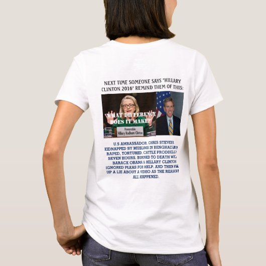 Benghazi Clinton T-Shirt (Rückseite)