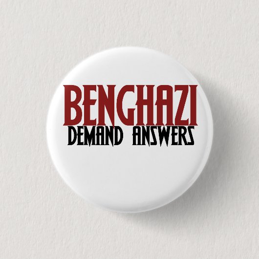 Benghazi Fragen Antworten Button (Vorderseite)
