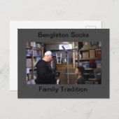 Bengle Socks "Family Tradition" Postkarte (Vorne/Hinten)