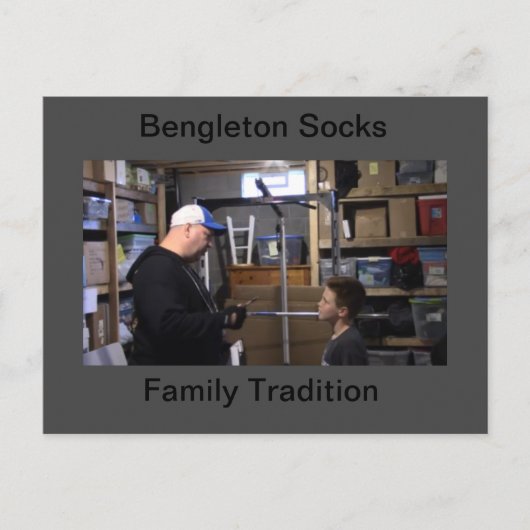 Bengle Socks "Family Tradition" Postkarte (Vorderseite)