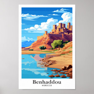 Benhaddaou Marokko Kunst, Dichtung und Musik Poster