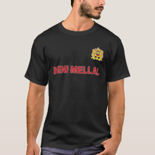 Beni Mellal Marokko Nationalflagge Emblem Cre T-Shirt