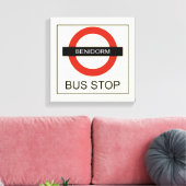 Benidorm Bus Stopp Leinwanddruck (Insitu (Wohnzimmer))