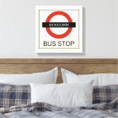 Benidorm Bus Stopp Leinwanddruck (Insitu (Schlafzimmer))