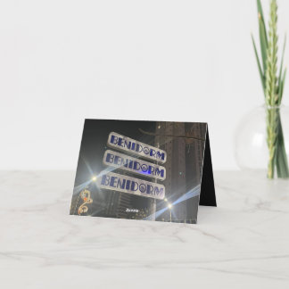 Benidorm Fotografie Grüße Karte