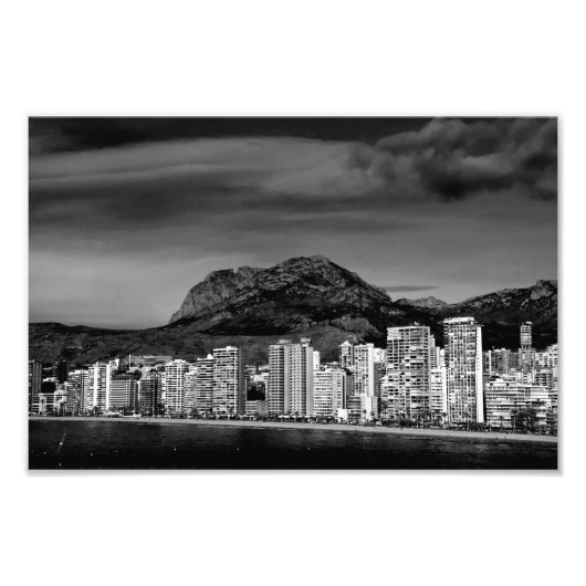 Benidorm Levante Beach Costa Blanca Spanien Fotodruck (Vorne)