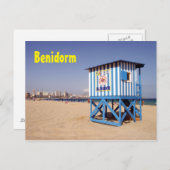 Benidorm, Playa de Poniente Postkarte (Vorne/Hinten)