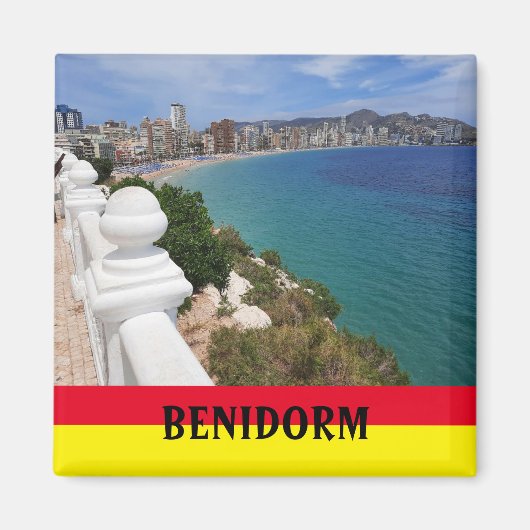 Benidorm Playa Levante Beach Spanien Souvenir Magnet (Vorne)