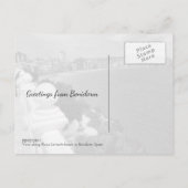 Benidorm Playa Levante Strand und Ozean Postkarte (Rückseite)