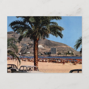 Benidorm Playa Levante Vintage Strandansicht Postkarte